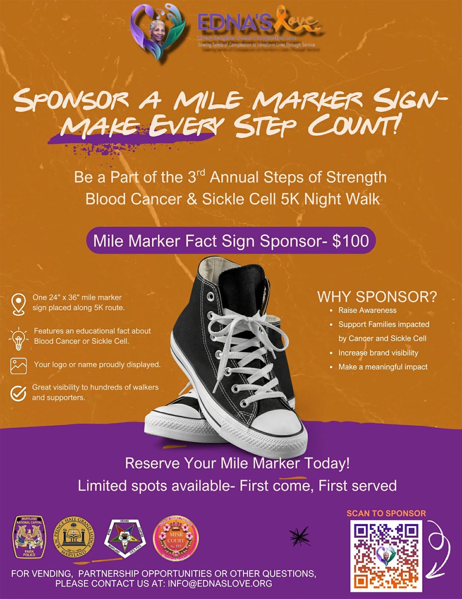 Annual Blood Cancer & Sickle Cell 5K Sponsorships